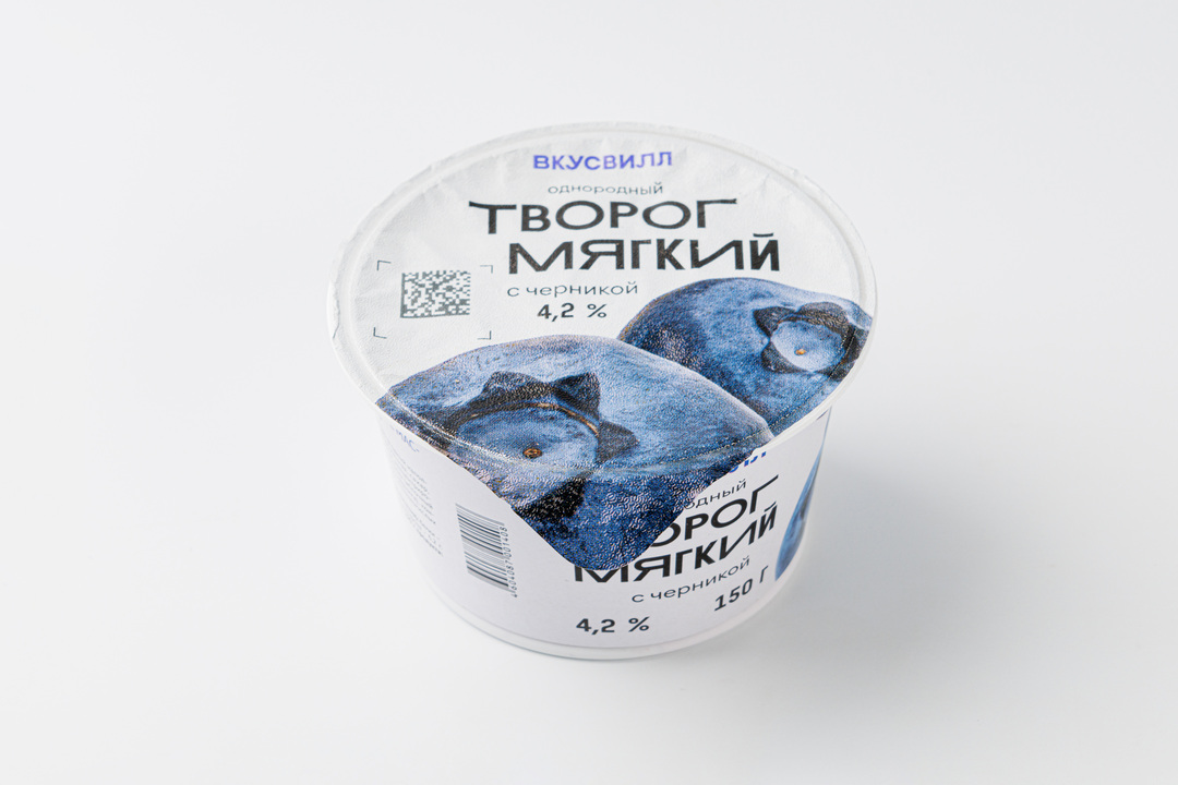

Творог мягкий с черникой однородный 4,2%
