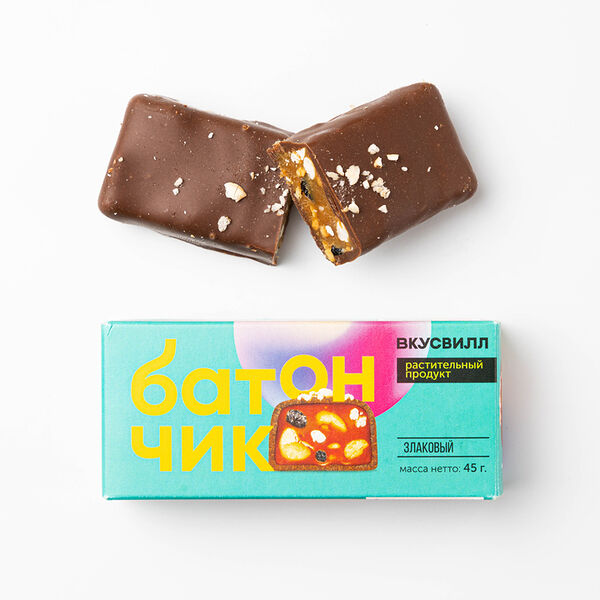 Батончик ВкусВилл злаковый 45г
