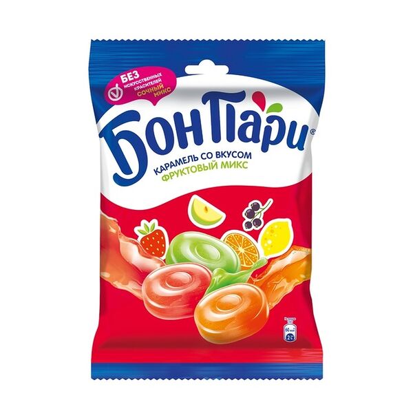 Леденцы Бон Пари Фруктовый микс, ассорти, 500г