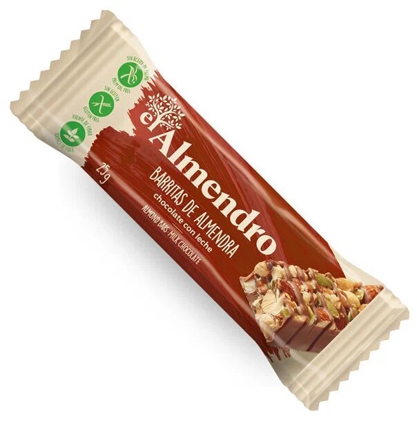 

Ореховый батончик El Almendro из миндаля и фундука с молочным шоколадом 25 г
