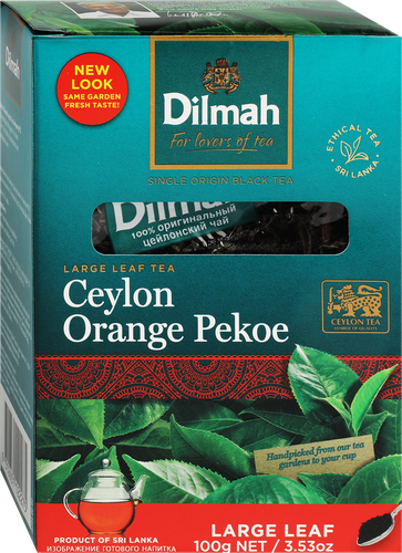 

Чай Dilmah Сeylon Orange Pekoe черный крупнолистовой 100 г