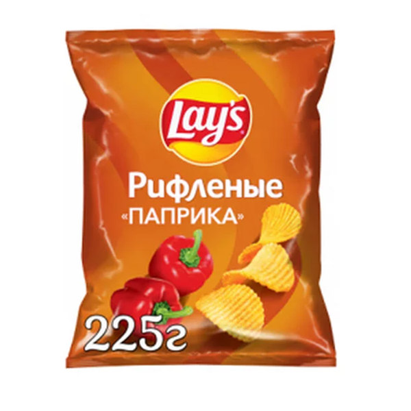 Чипсы картофельные Lay's Рифленые Паприка 225г