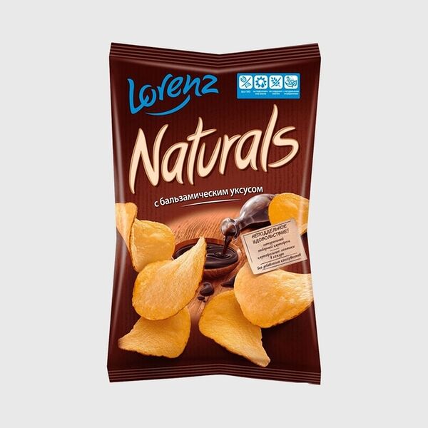 Чипсы картофельные Lorenz Naturals с бальзамическим уксусом, 90 г