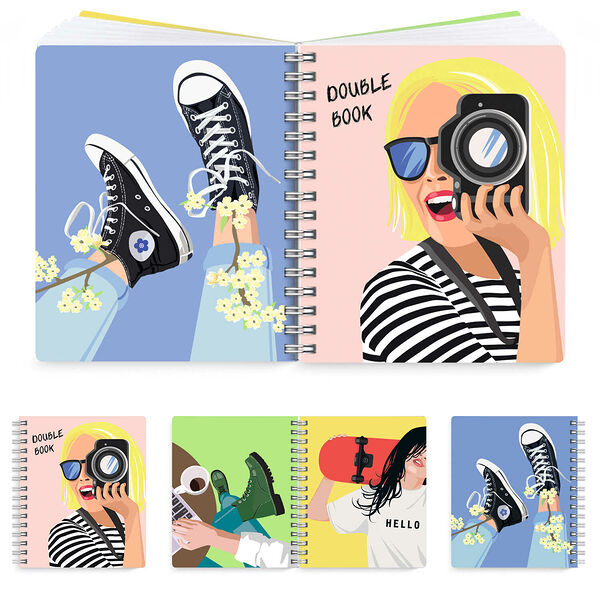 Тетрадь Double book Юность 100 л 1 шт, в ассортименте