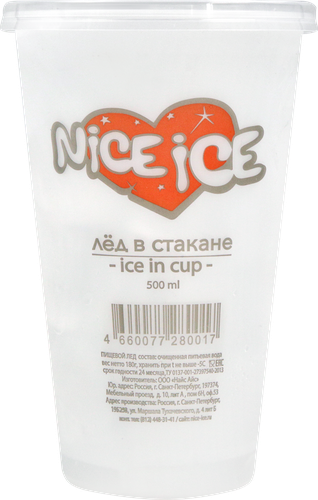 

Лед Nice Ice в стакане 500 мл