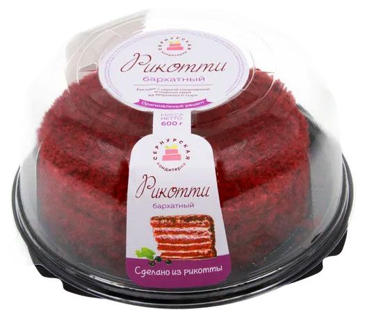 

Торт бисквитно-кремовый Сернурская кондитерка Рикотти бархатный 600г