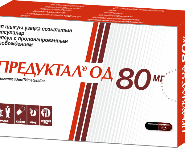 Предуктал ОД 80 мг № 30 капс. с пролон.высв-ем