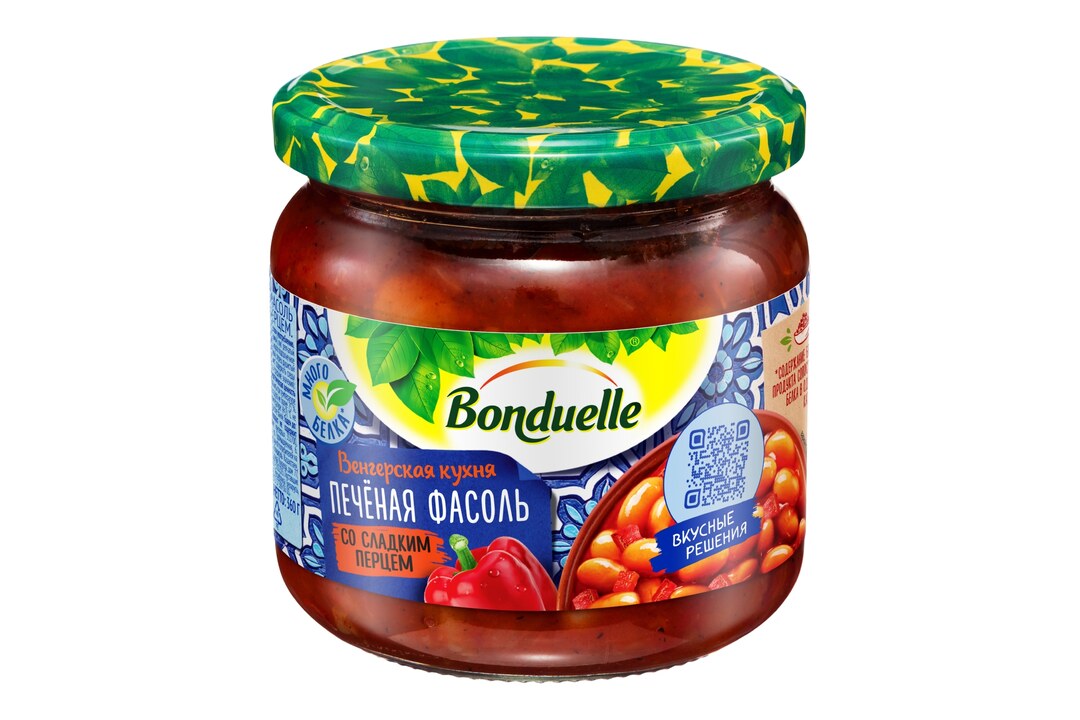 

Фасоль консервированная Bonduelle печеная со сладким перцем 360 г