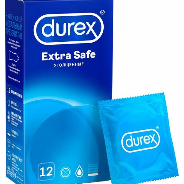 Презервативы Durex Extra Safe утолщенные 12 шт 