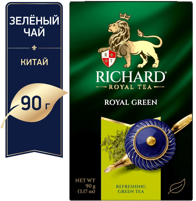 

Чай зеленый Richard Royal green листовой 90 г