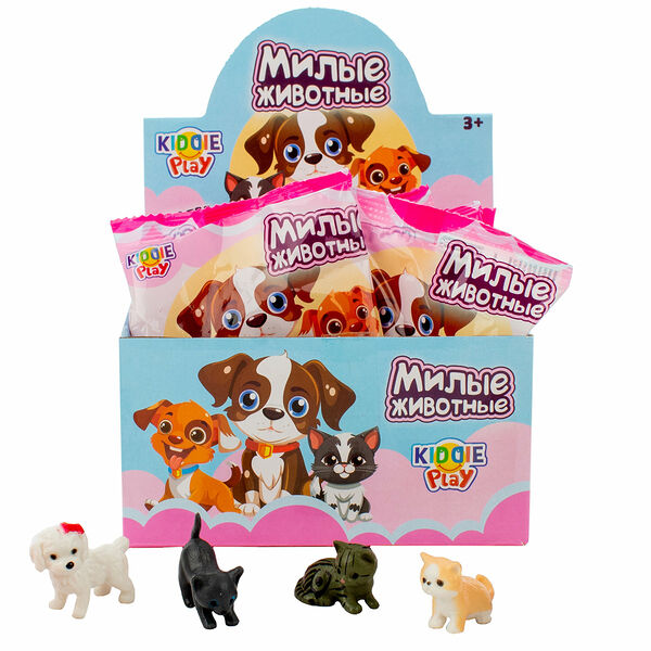 Фигурка KiddiePlay Милые животные, 1 шт, в ассортименте