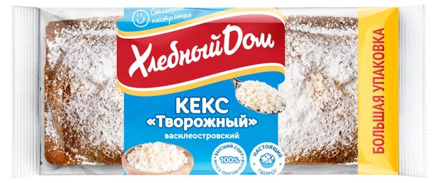 

Кекс Хлебный Дом Василеостровский творожный 400 г