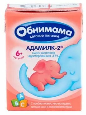 Смесь Обнимама Адамилк-2 молочная адаптированная 3.5%, 200 мл