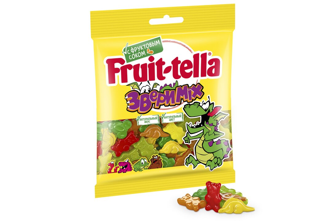 

Мармелад жевательный Fruittella Звери MIX 70 г