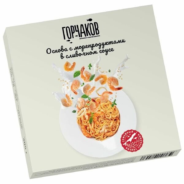 Основа Gorchakov Group с морепродуктами в сливочном соусе замороженная, 300г