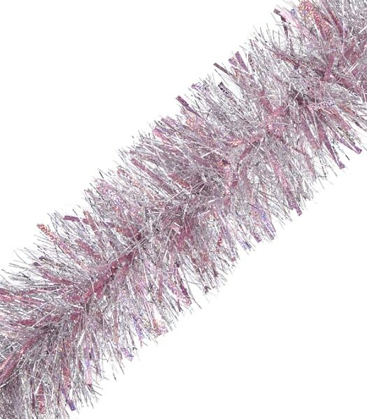 Мишура новогодняя Magic Time Серебристая с голографическими вставками 200*15см