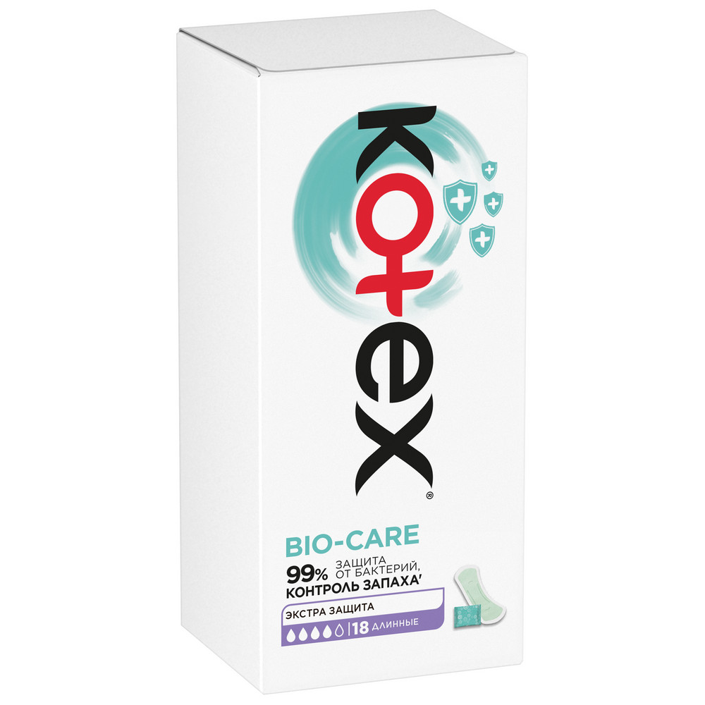 

Прокладки ежедневные Kotex Bio-Care длинные 18 шт