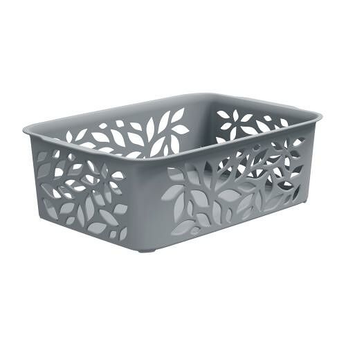 Корзинка для хранения Полимербыт серый 1.2л 18.7х12.7х6.2 см