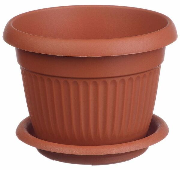 Кашпо Ливия терракотовое 28 см ТМ Idea (Идеа)