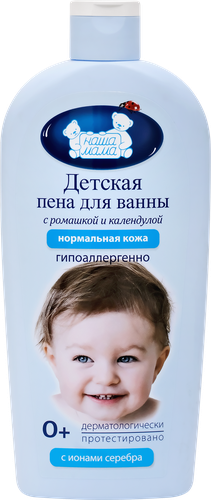 

Пена для ванны детская Наша мама с ромашкой и календулой с рождения 400 мл