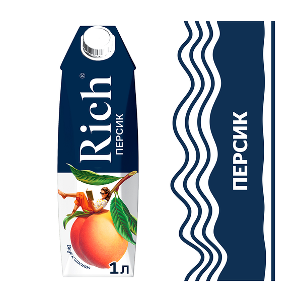 Нектар Rich Персиковый, 1л