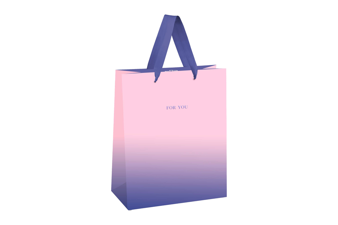 

Пакет подарочный Meshu Pink-Purple gradient матовая ламинация 18 х 23 х 10 см
