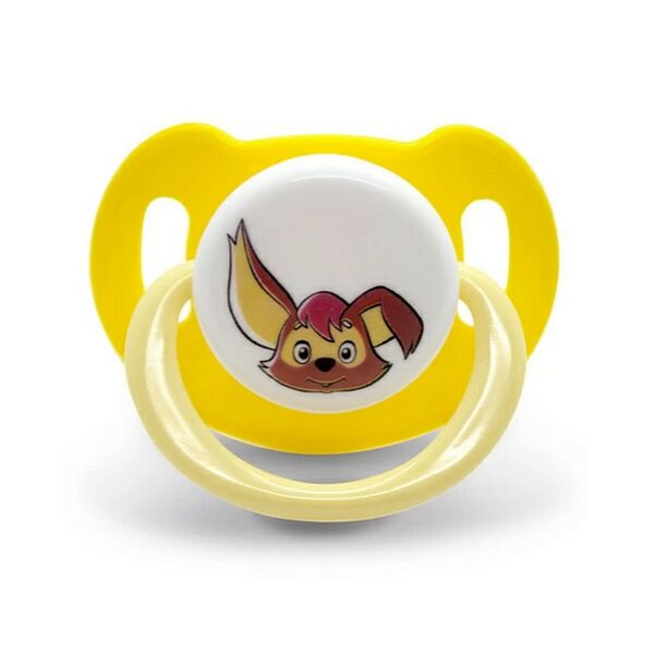 Соска-пустышка Мама Тама анатомическая силиконовая от 6 мес Тама-Тама цвет желтый