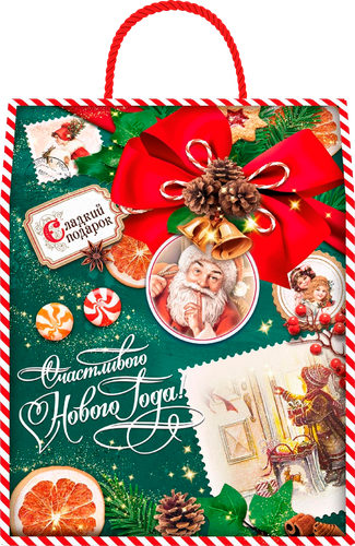 

Набор конфет Sla Sti Изумрудный винтаж с веревочкой 650 г