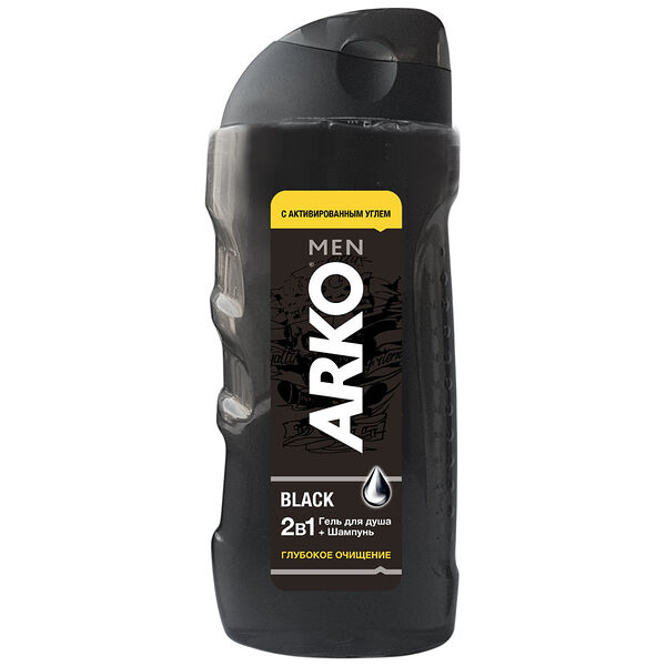 Гель для душа мужской ARKO Men 2в1 Black, 260 мл