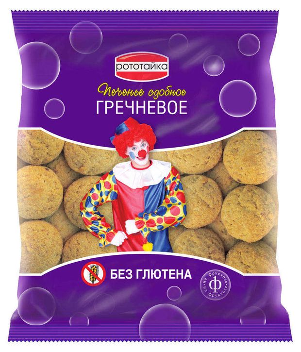 

Печенье сдобное гречневое Рототайка на фруктозе