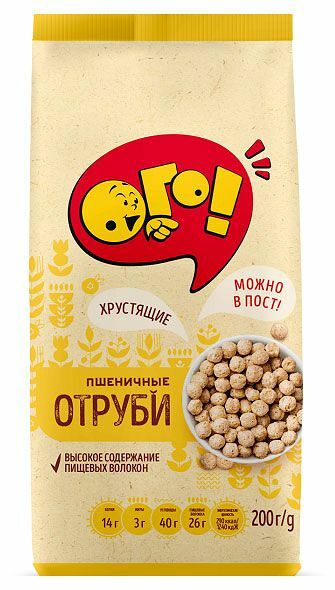 Отруби пшеничные Ого! экструдированные, 200 г