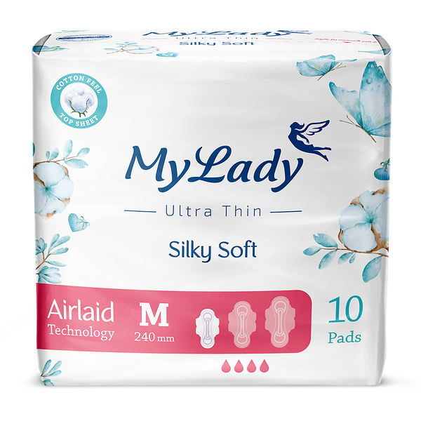 Прокладки My Lady Silky Soft гигиенические ультратонкие M 10 шт, 124г