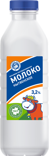 

Молоко Маслозавод Нытвенский пастеризованное 3.2% 800 мл