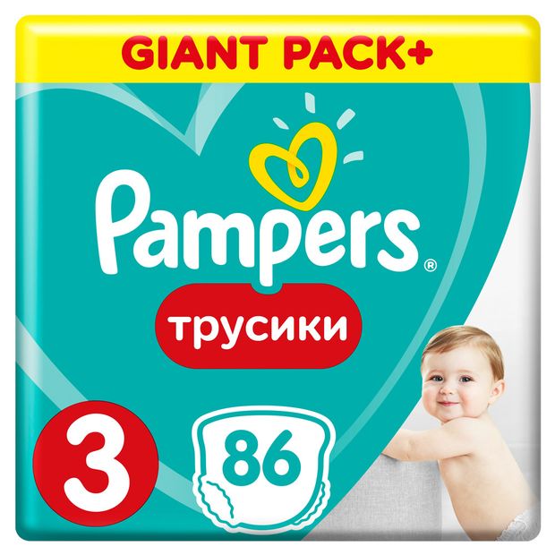 

Трусики-подгузники Pampers Pants 3 (6-11 кг) 86 шт