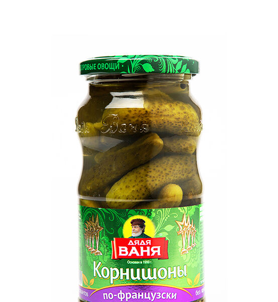 Корнишоны консерв Дядя Ваня по-французски ст/б 460г