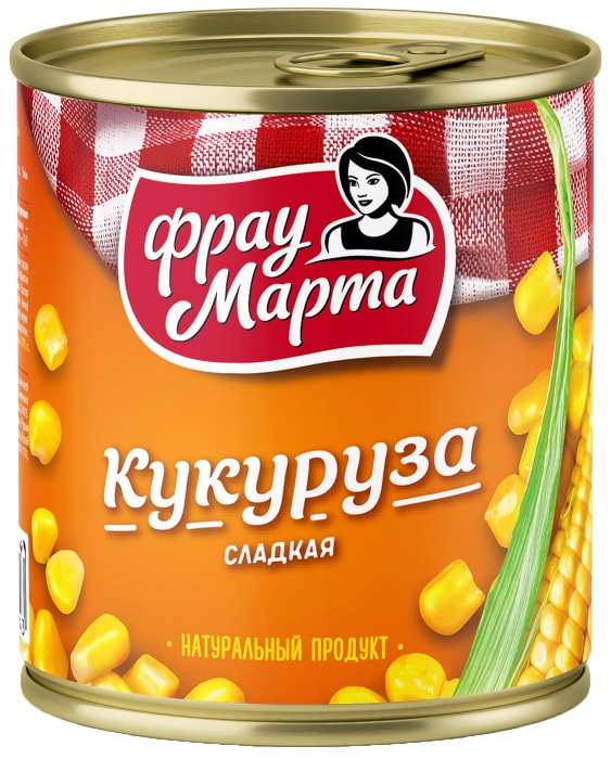 

Кукуруза Фрау Марта Сахарная 310 г