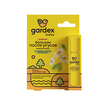 

Бальзам Gardex Baby после укусов насекомых для детей роликовый 7 мл