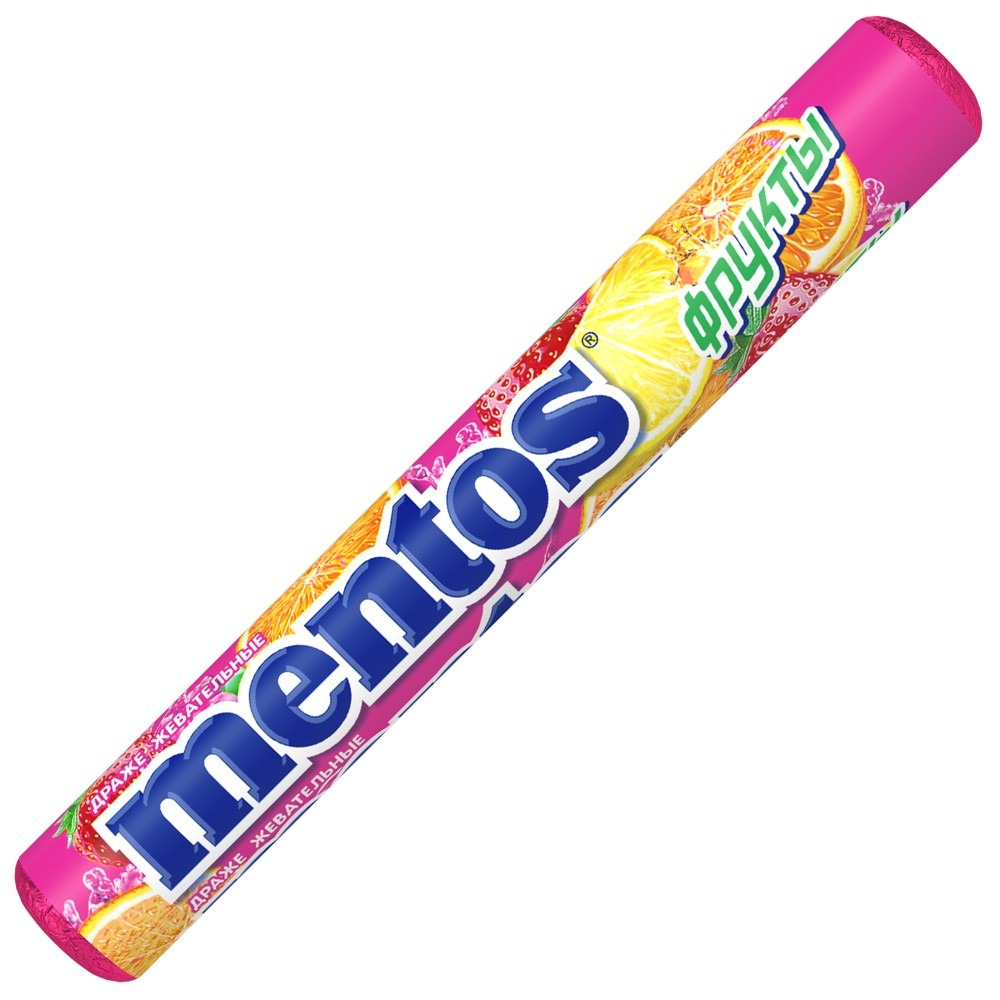 

Жевательные драже Mentos Фрукты 37.5 г
