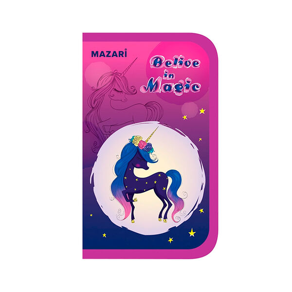 Пенал односекционный BELIVE IN MAGIC 190*115*30 мм  откидная планка  ламин картон  ОПП-пакетM-16416