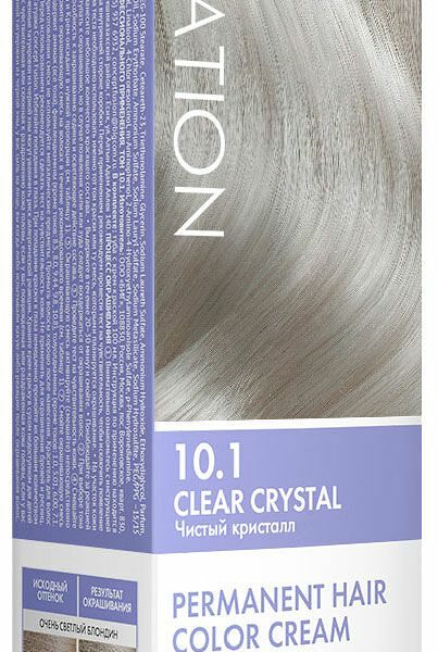 Стойкая крем - краска для волос Concept Fusion Inspiration 10.1 Clear Crystal, 100 мл
