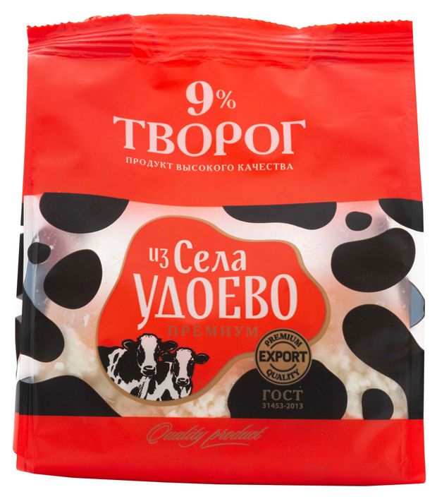 

Творог Из села Удоево Премиум 9%, БЗМЖ 315 г