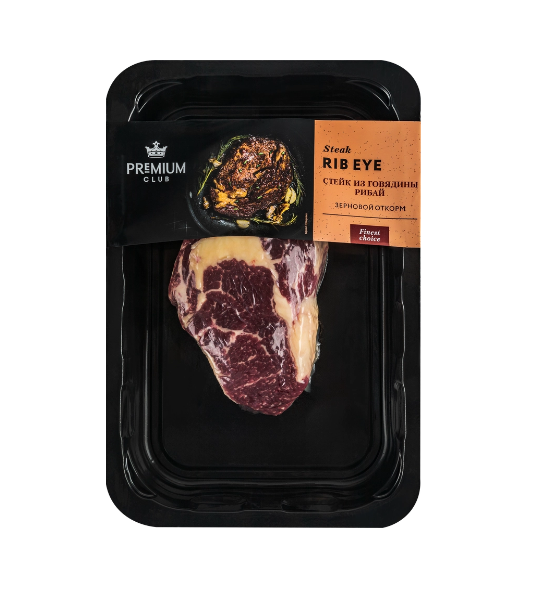 

Стейк из говядины PREMIUM CLUB Рибай, 200г