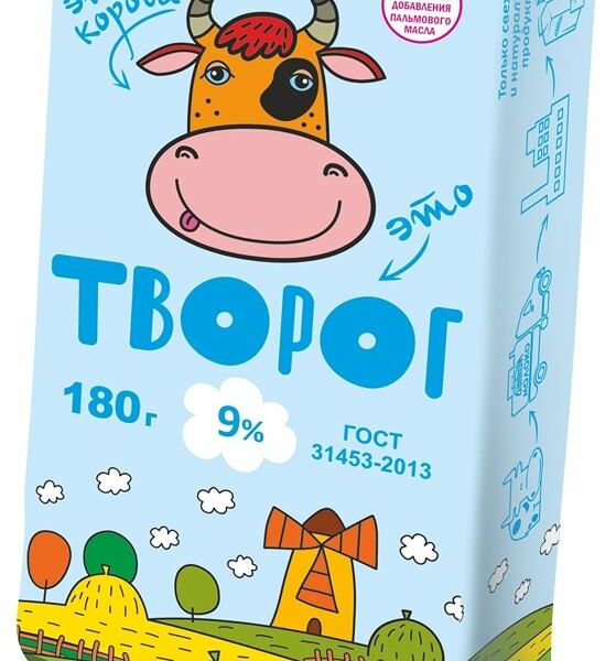 Творог Балтком классический 9% 180г