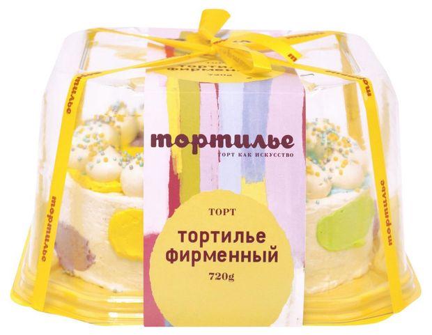 

Торт Тортилье Фирменный бисквитный с масляным кремом 720 г