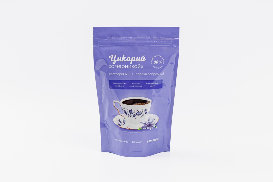 

Цикорий ВкусВилл растворимый с черникой 100 г