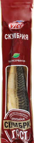 

Скумбрия холодного копчения Vici Атлантическая резаная без головы крупная 480 г
