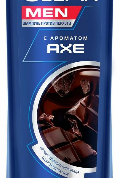 Шампунь Clear мужской с ароматом Axe dark temptation 380 мл