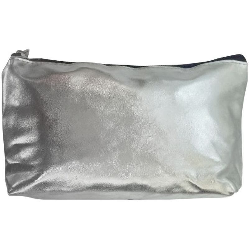 

Косметичка Gromell серебристая 21х15 см