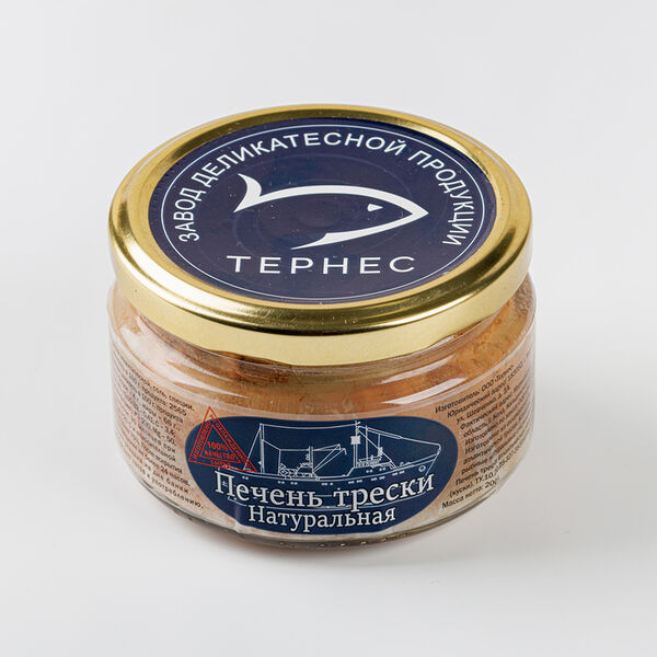 Печень трески Тернес натуральная ст/б 200 г