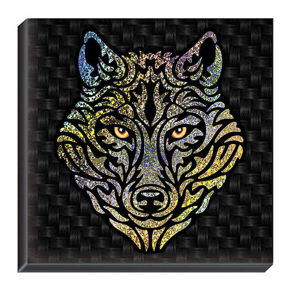 АС 40-382 Набор для картины 'Сильвер-арт.Волк' (декорирование)20*20 см Клевер